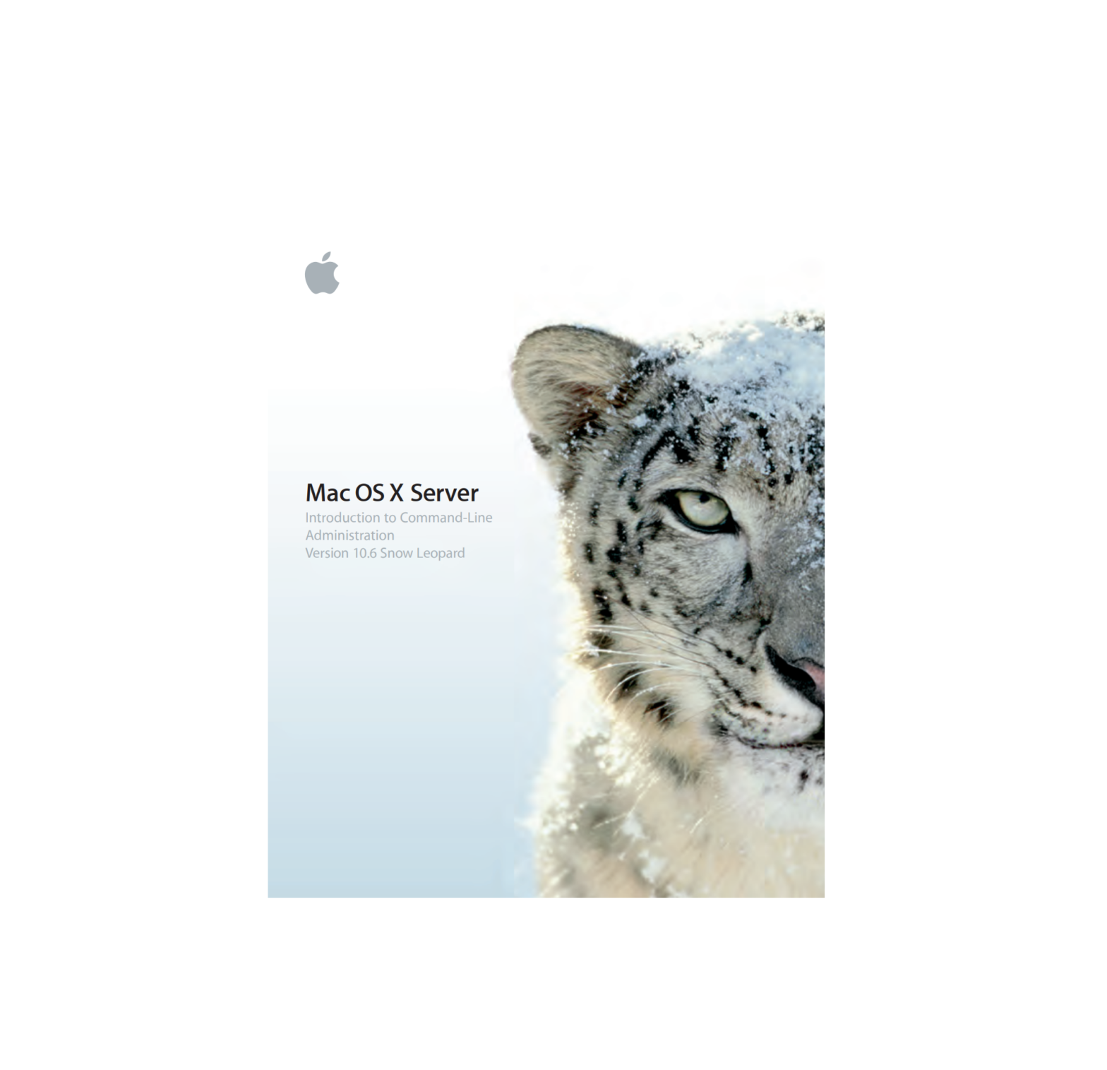 Apple Mac OS X Server Introduction to Command-Line Administration Version 10.6 Snow Leopard