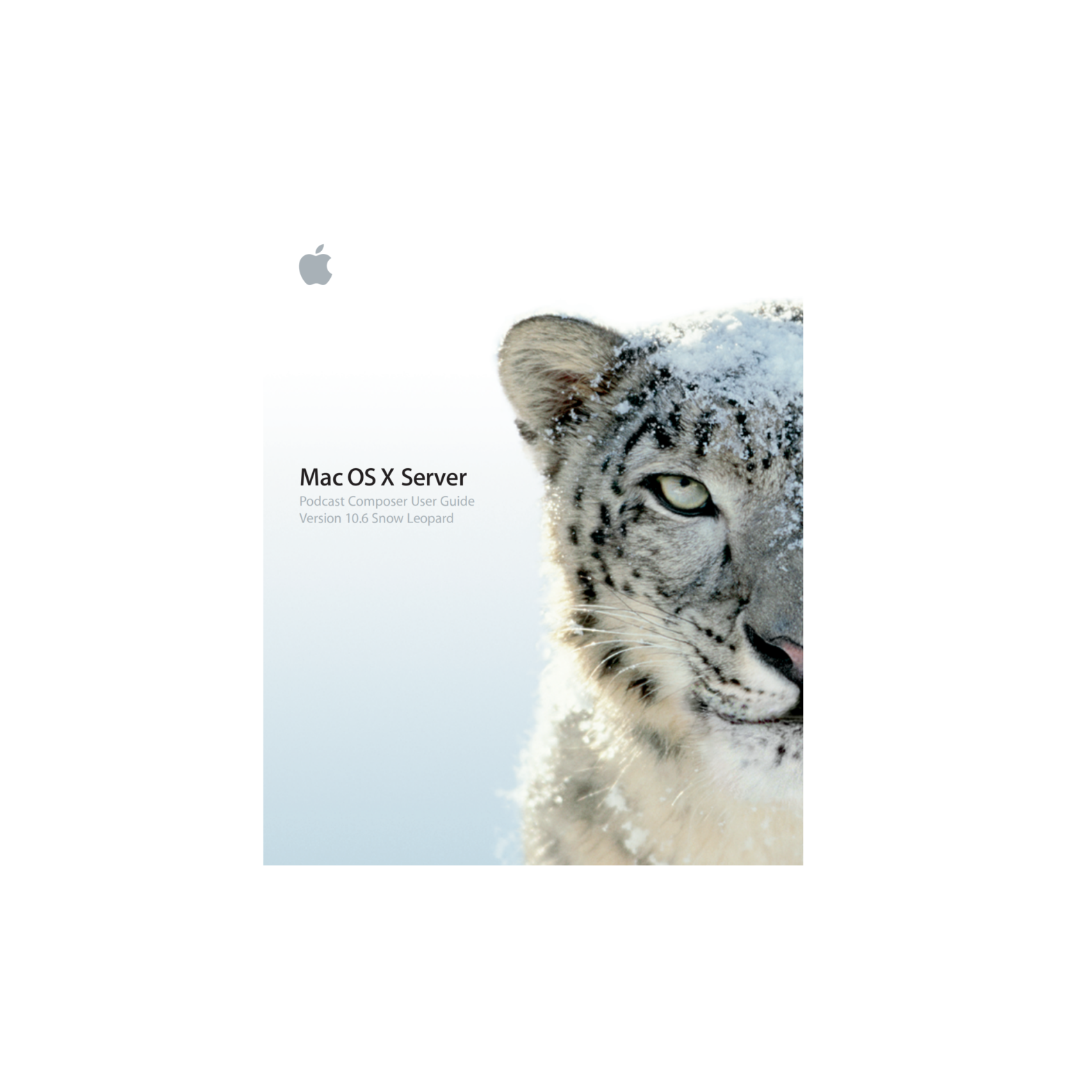 Apple Mac OS X Server Podcast Composer User Guide Version 10.6 Snow Leopard