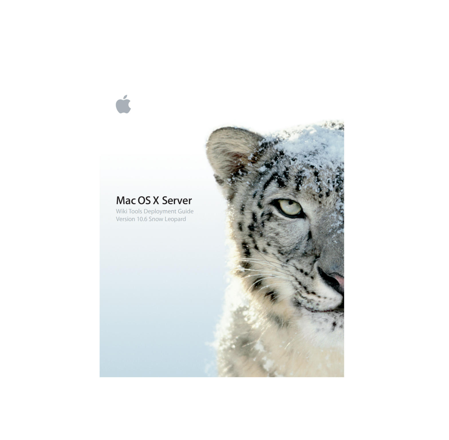 Apple Mac OS X Server Wiki Tools Deployment Guide Version 10.6 Snow Leopard